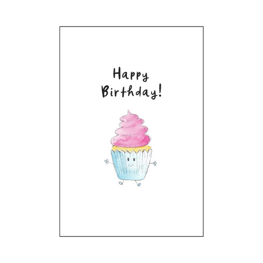 Happy Cupcake Happy Birthday Card