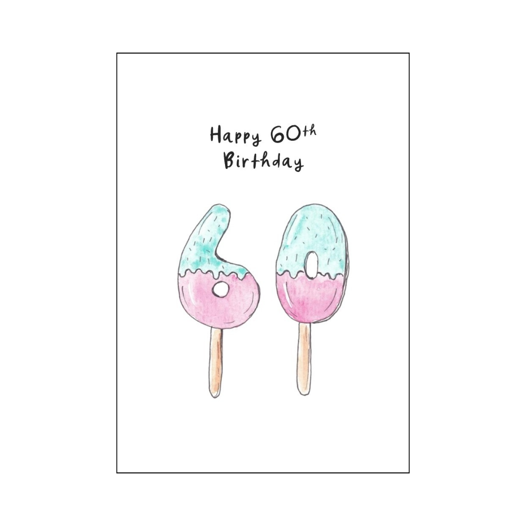 Happy 60th Birthday Ice Creams
