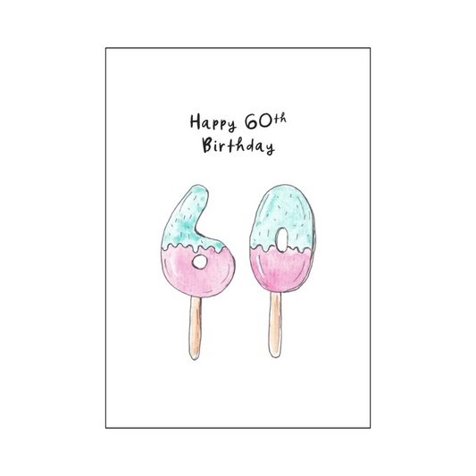 Happy 60th Birthday Ice Creams