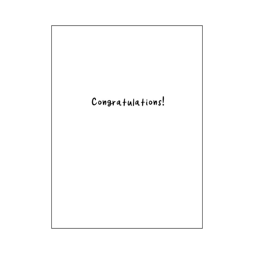 Congratulations Greetings Card inside