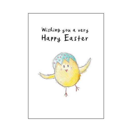 Easter Chick Happy Easter Greetings Card