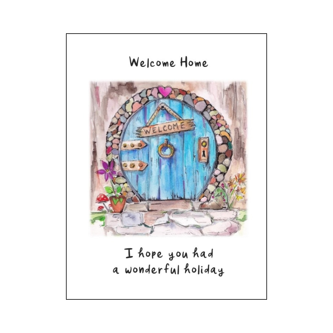 Fairy Door Welcome Home Card