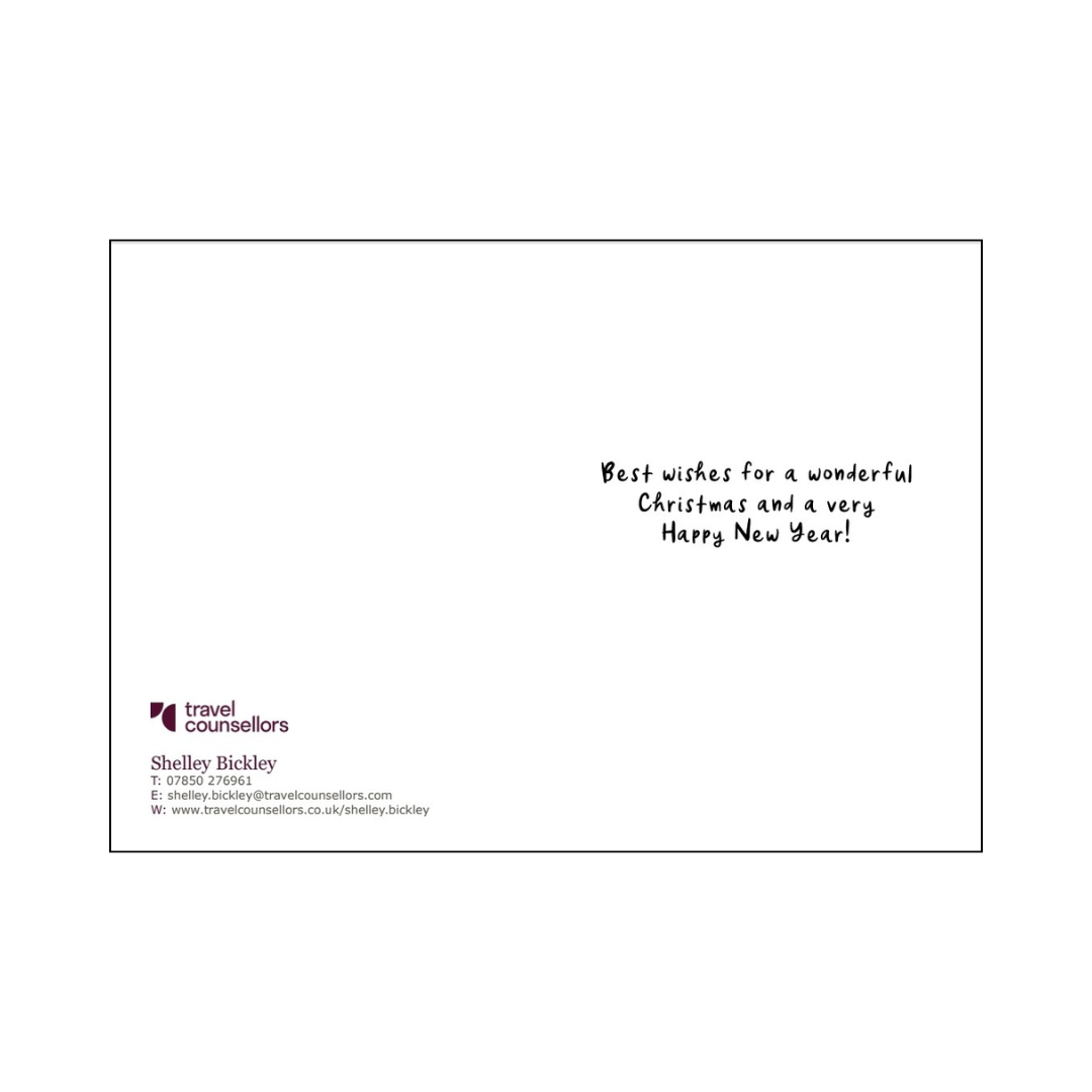 Best Wishes for a wonderfuk Christmas corporate greetings card