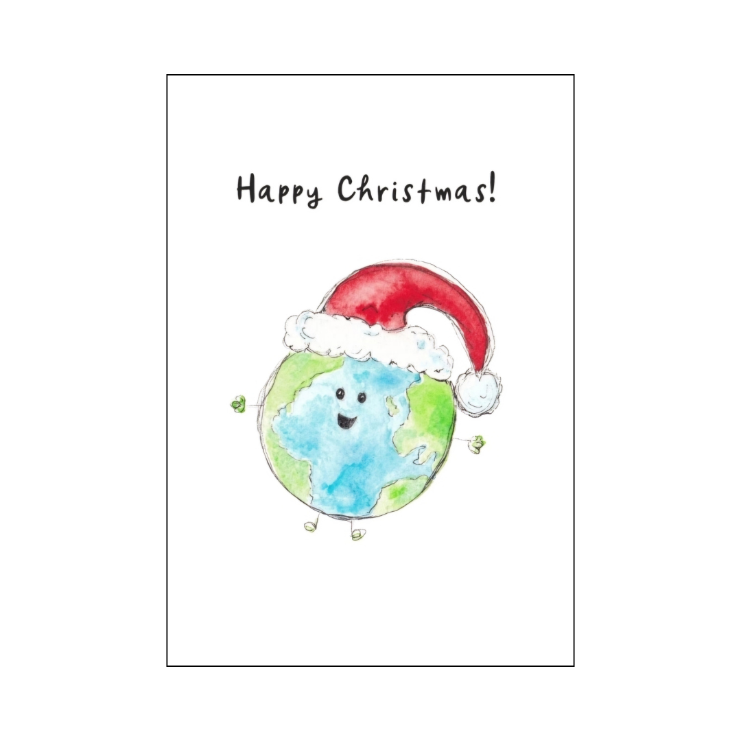 Happy Christmas Globe Happy Christmas Card