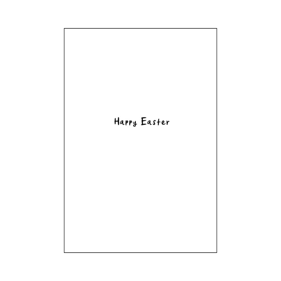 Happy Easter Greetings Card inside