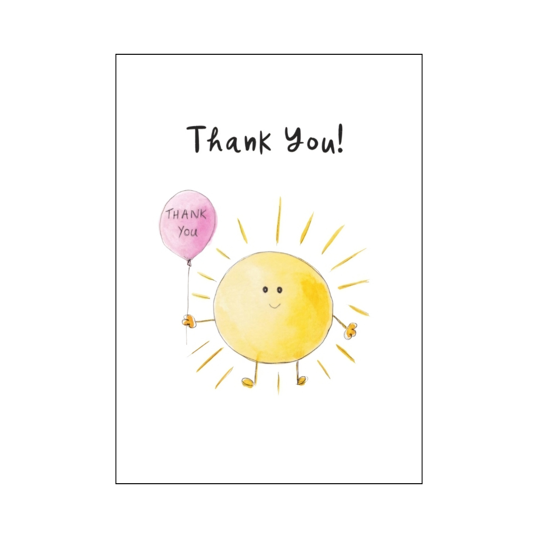 Happy Sunshine Thank You Card