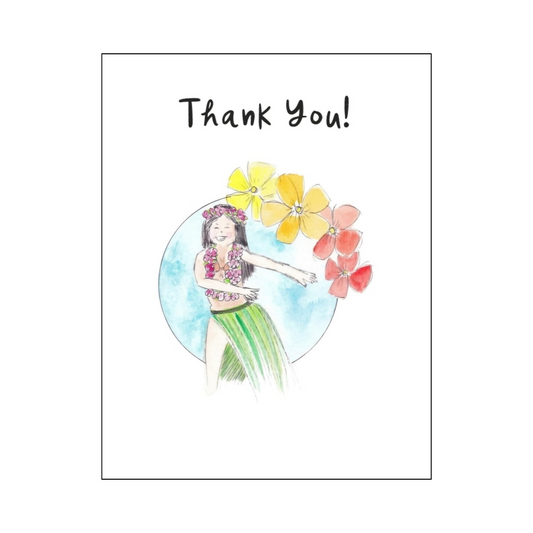 Hawaii Lei Thank You Card
