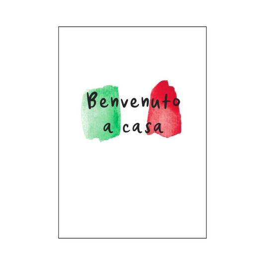 Italian Flag Welcome Home Card