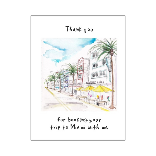 Miami Thank You Card