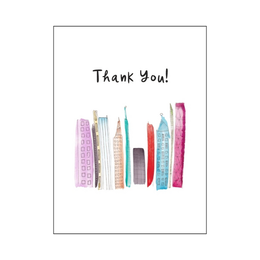 Skyline Thank You card