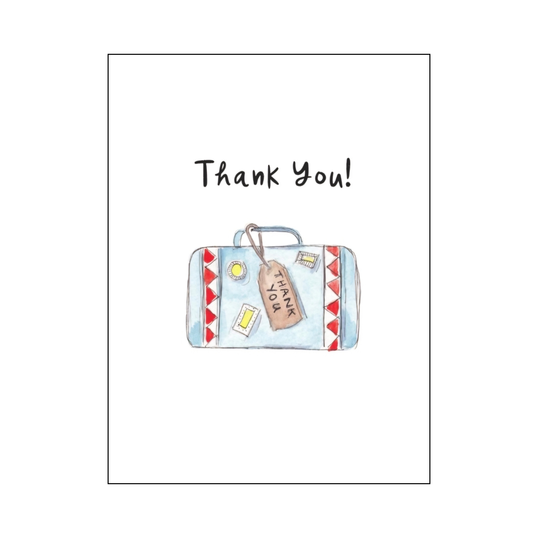 Suitcase Thank You card