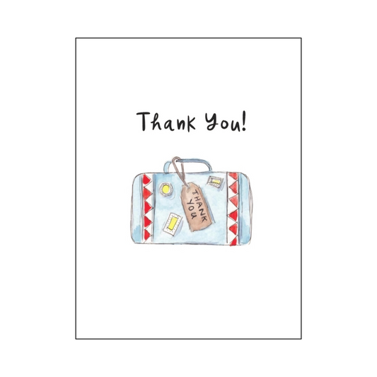 Suitcase Thank You card