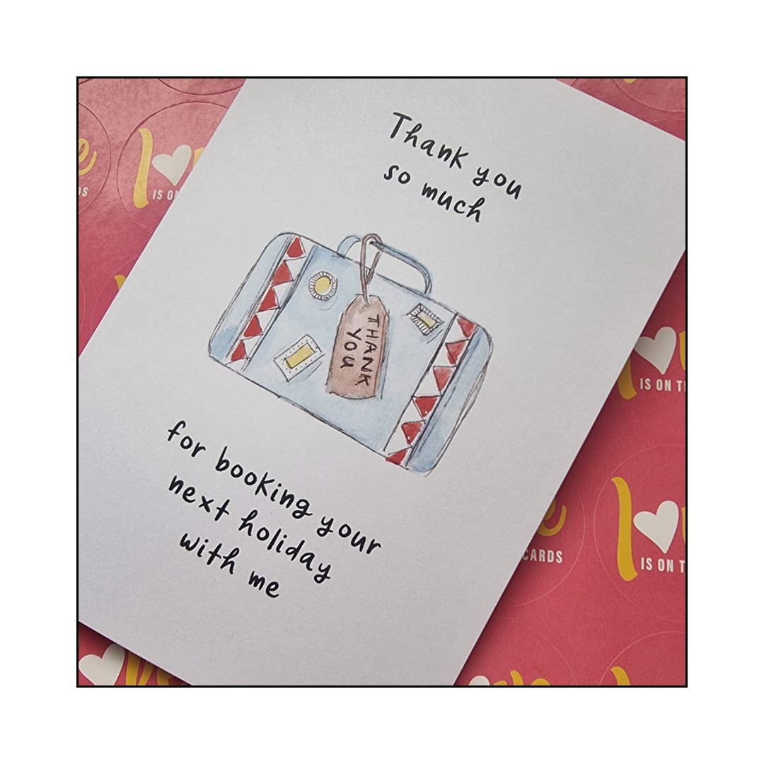 Suitcase Thank You card product photo