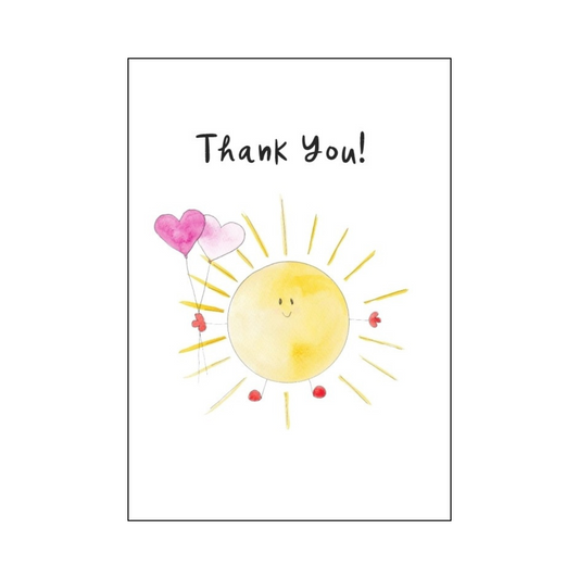 Sunshine Heart Balloons Card