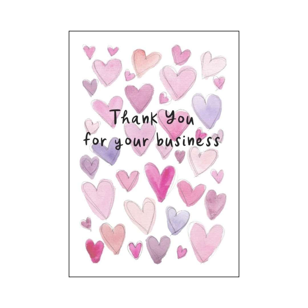 Thank you for your business thank you card