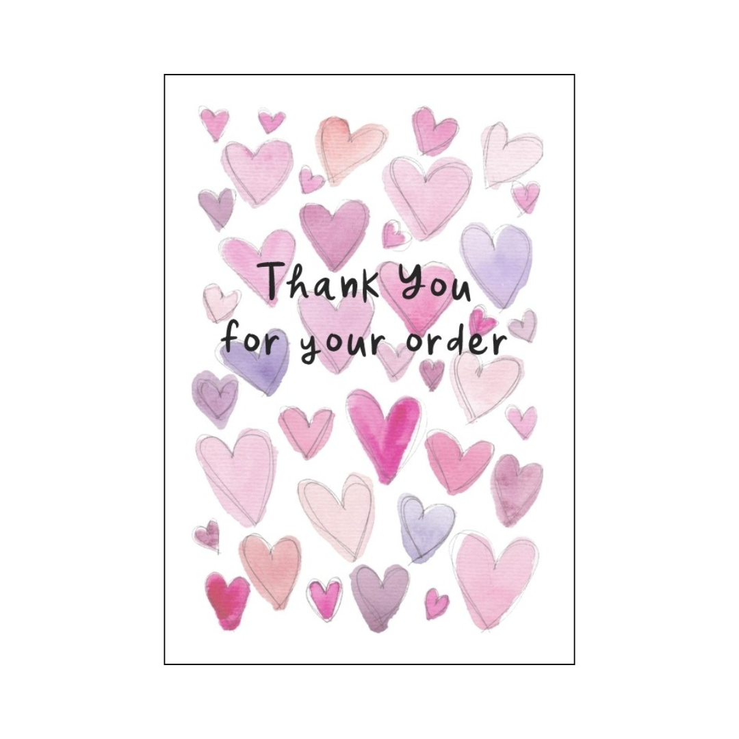 Thank You for your order business greetings card