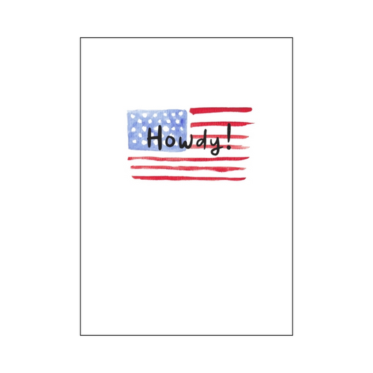 USA Howdy Welcome Home Card