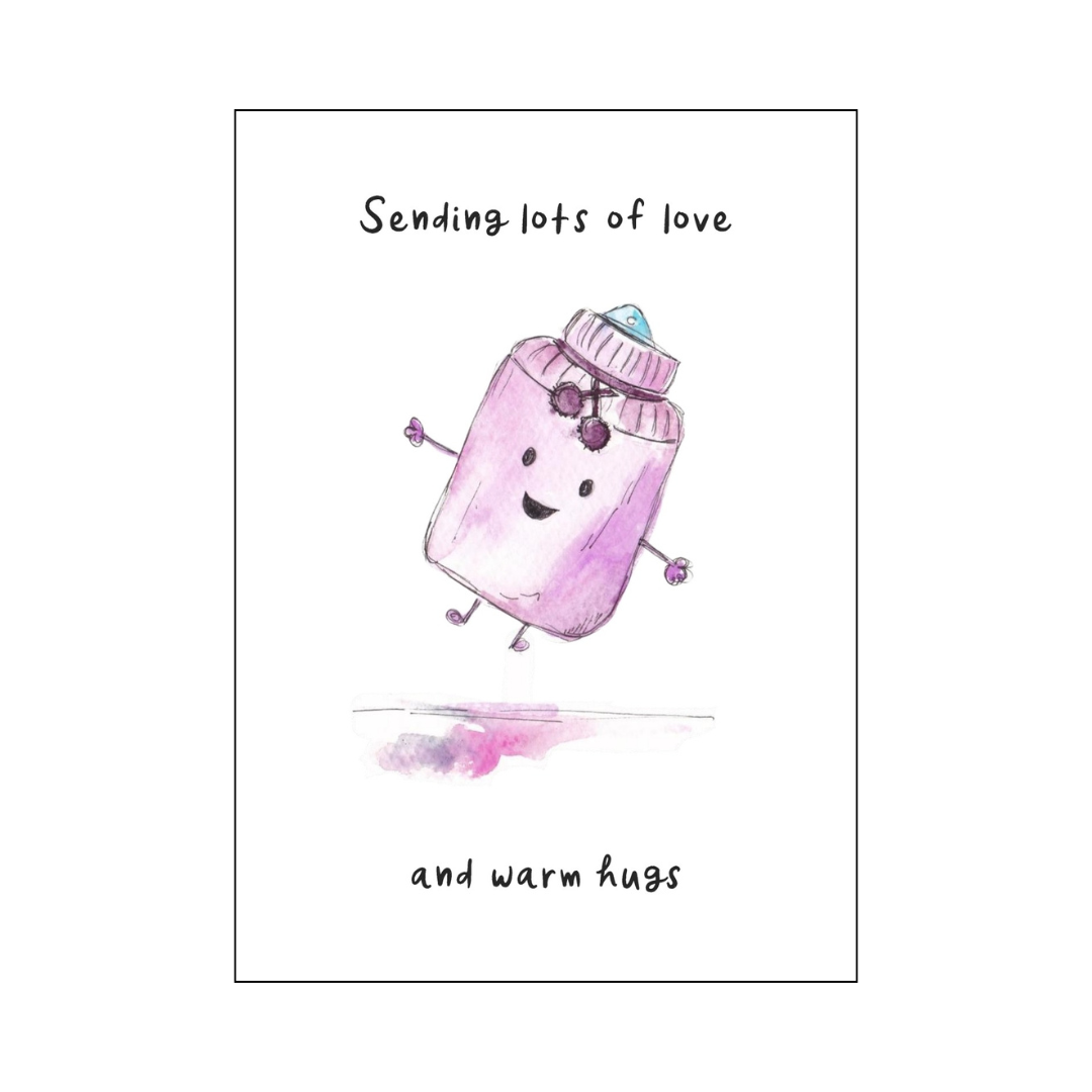 Warm Hugs Get Well Soon Greetings Card