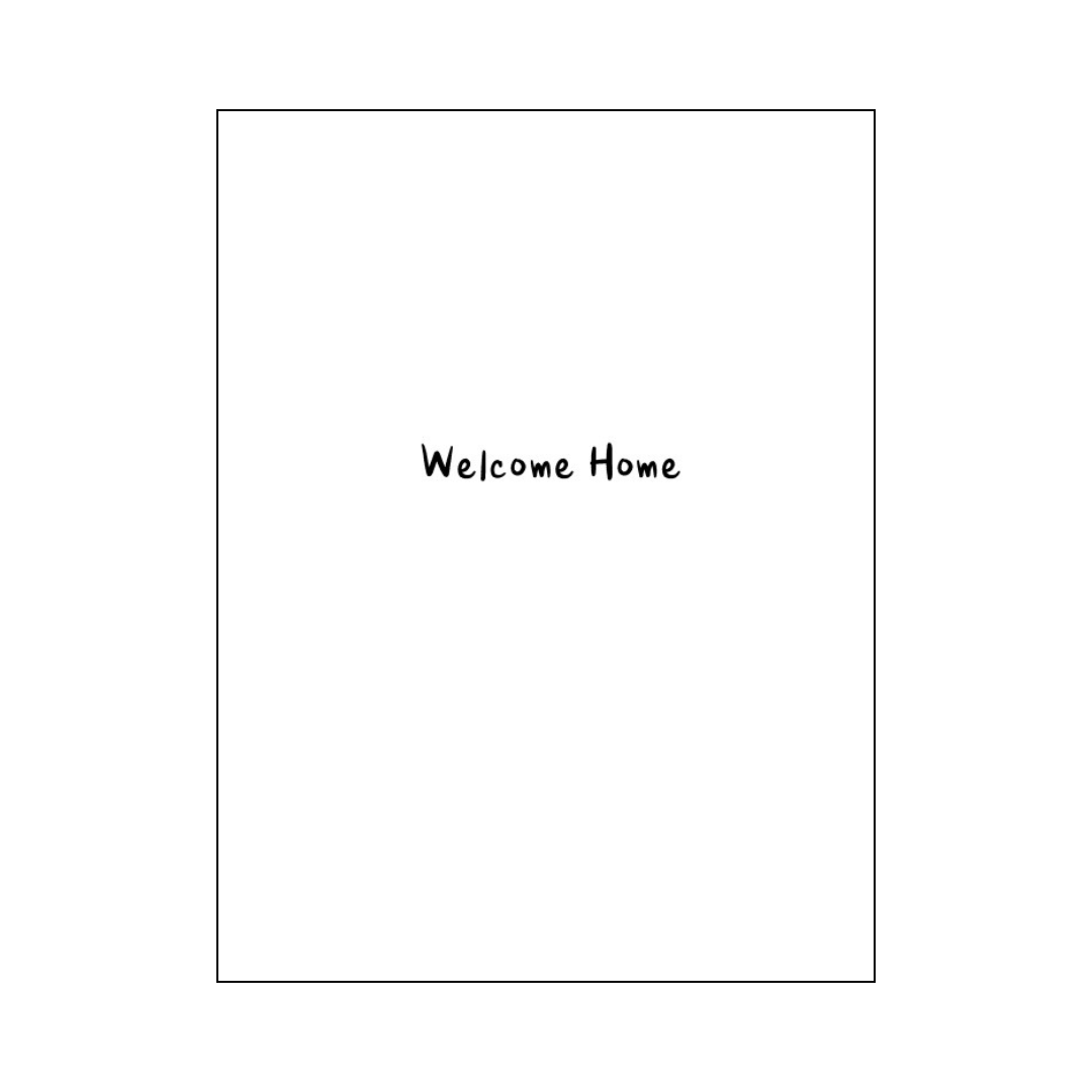 Welcome Home greeting card