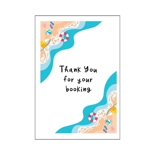 Bright Beach Corner Thank You Card