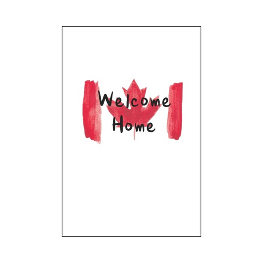 Canadian Flag Welcome Home Card