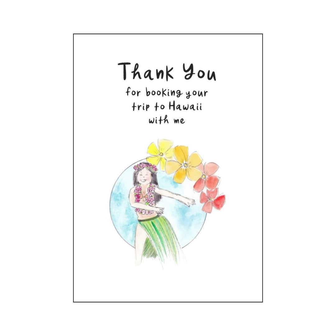 Hawaii Lei Thank You Card