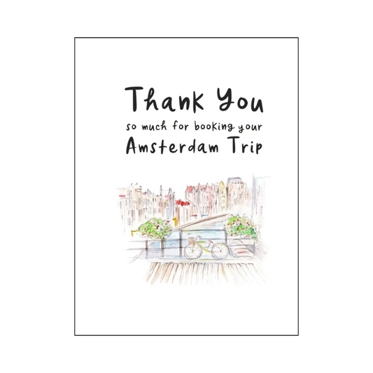 Amsterdam Thank You Card