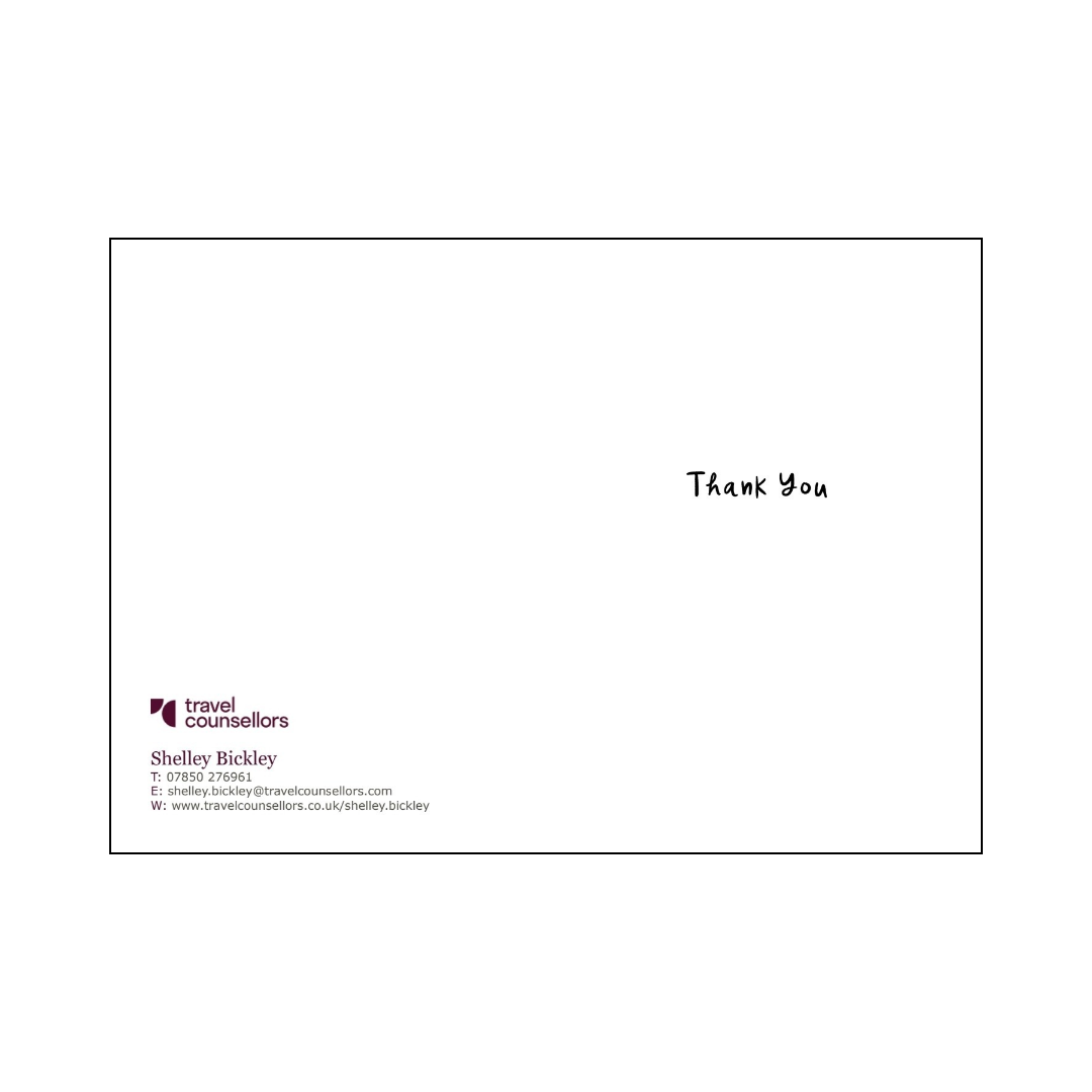 Greek Flag Thank You Card
